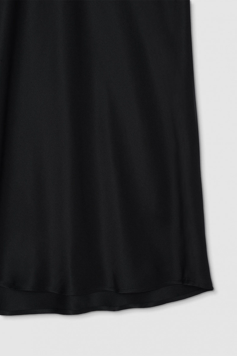 Jupes Anine Bing Bar Silk Maxi Noir Femme | CZC-3220800